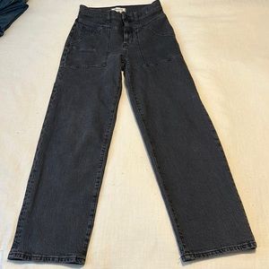 Madewell perfect vintage wide-leg jean in windhaven wash: patch-pocket edition